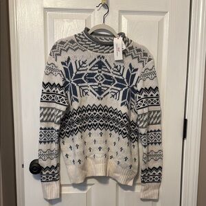 Brand New Women’s Vineyard Vines Cozy Winter Sweater with Nordic Pattern